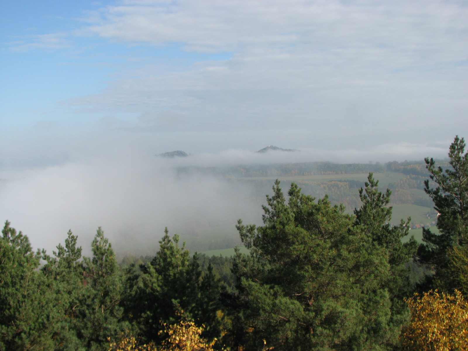 Blick vom Spitzstein zum Papststein